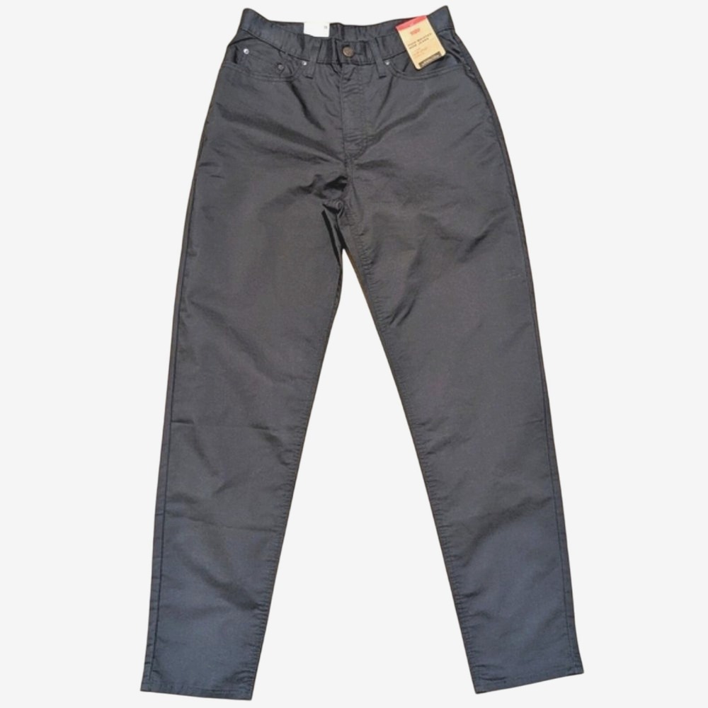 Levi's Jeans Womens 28 x 30 High Waisted Mom Black Pants Tapered Leg NEW NWT
